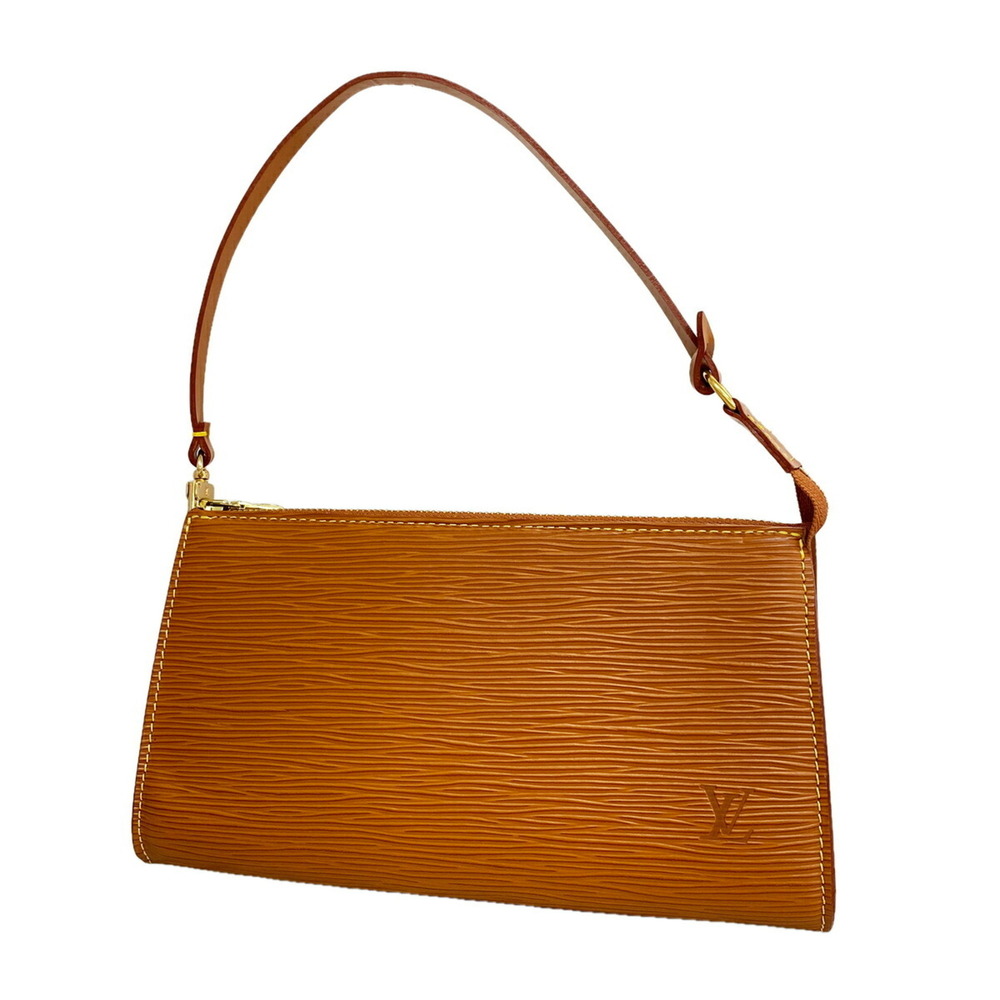 Louis Vuitton Bag/Pouch Epi Pochette Accessoires M52948 Zipang Gold Women's